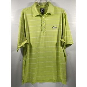 FootJoy FJ Desert Mountain Logo Men’s Green Golf Polo Shirt Size Large